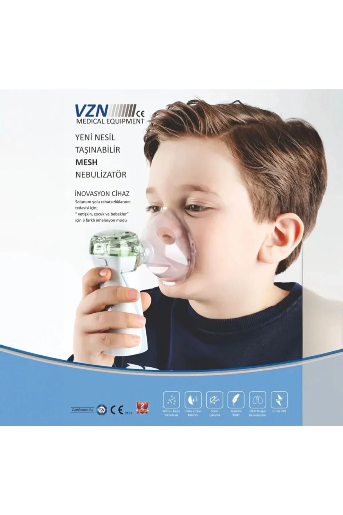1_org_zoom (30) DİĞER1111 Nebulizatör Mesh VZN LT-N200 3 Kademeli - Görsel 1