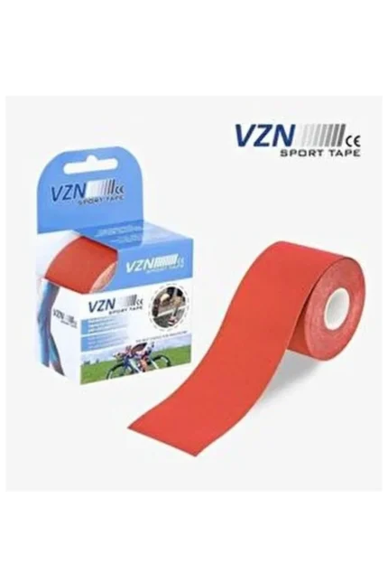 VZN Ağrı Bandı Sport Tape Kinesio Ağrı Bandı 5x5 Kırmızı